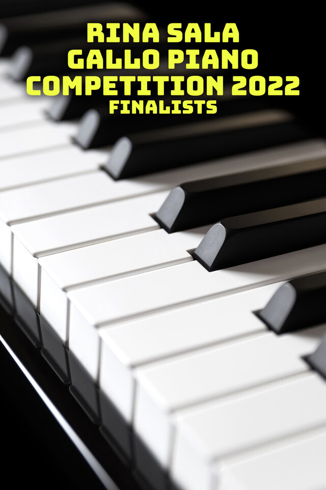 Rina Sala Gallo Piano Competition 2022 - Finalists