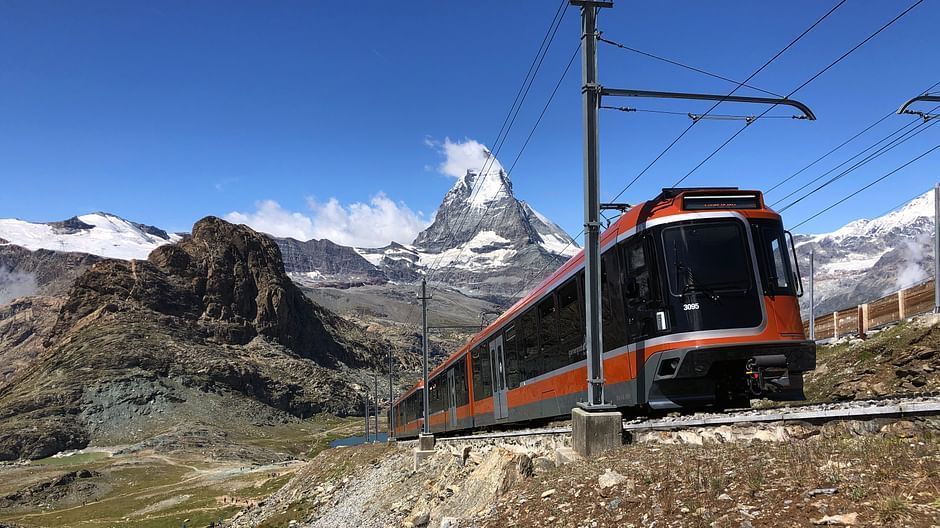 Mit dem Zug zum Matterhorn